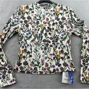 Cider Curve, Floral Long Sleeve Top